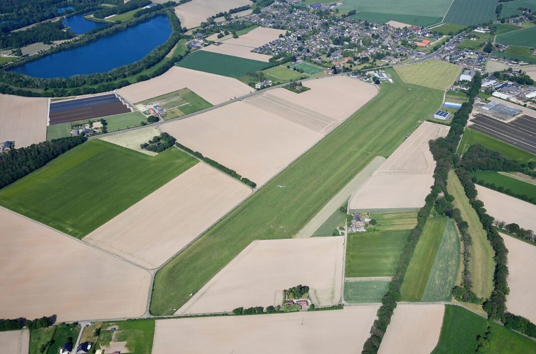 Aerial image of the Goch-Asperden airfield